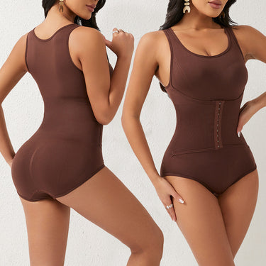Enhanced button-down body shaper